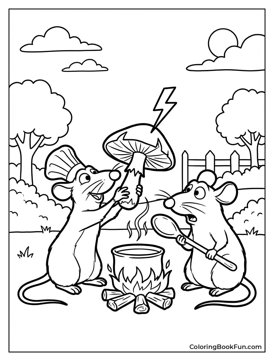 Remy Cooks Lightning Mushroom