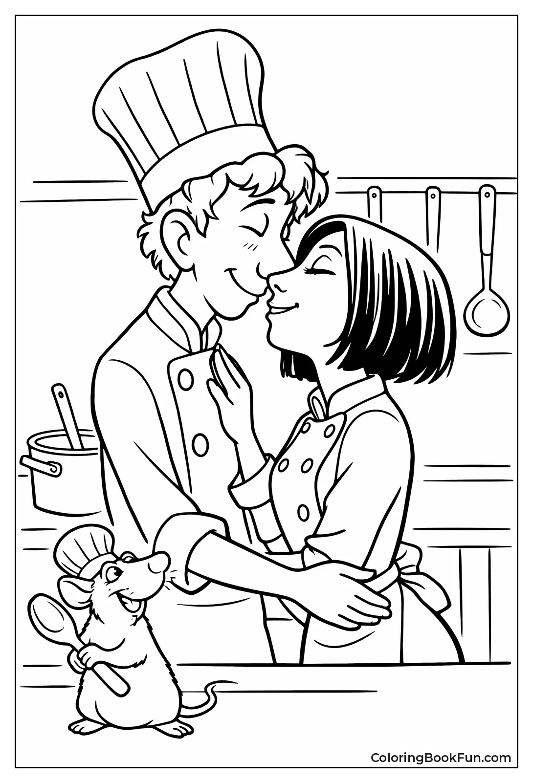 Linguini and Colette Share Moment