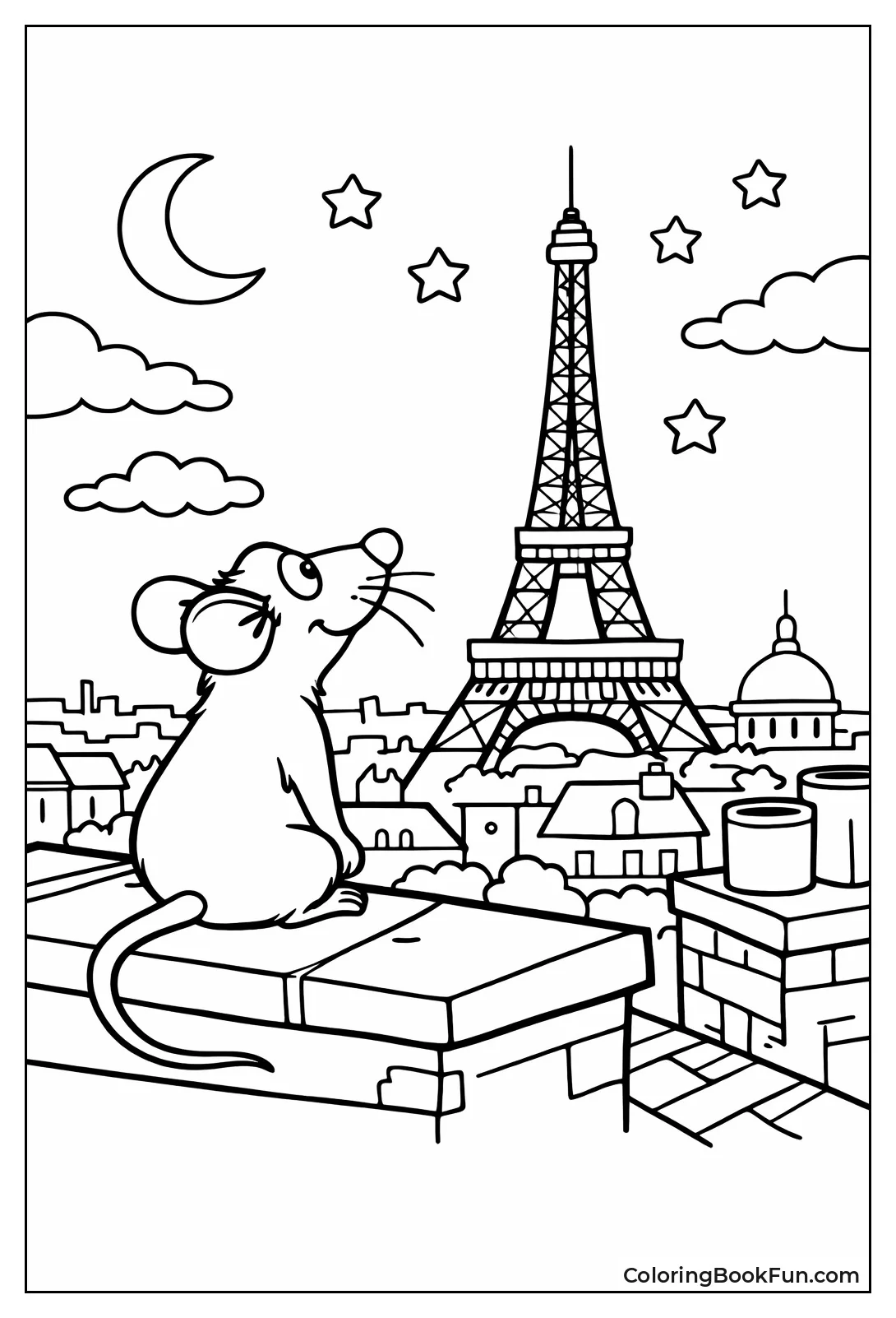 Remy Views Nighttime Paris Skyline