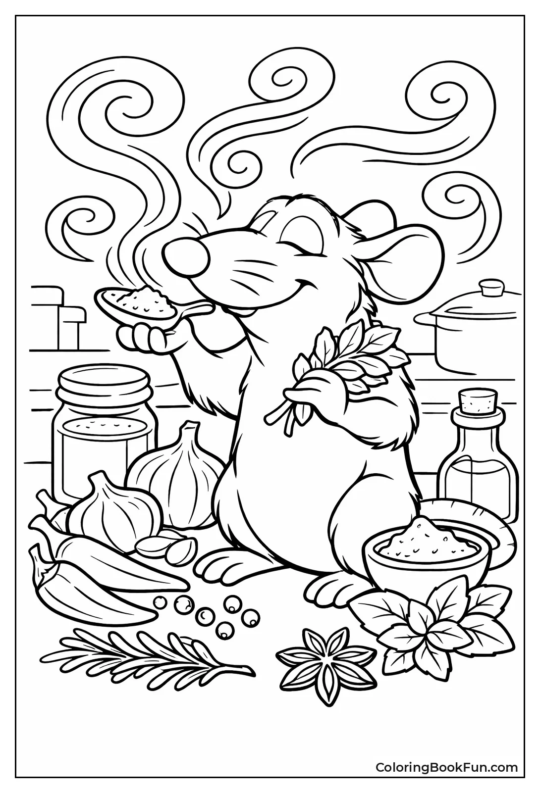 Remy Tastes Swirling Spices