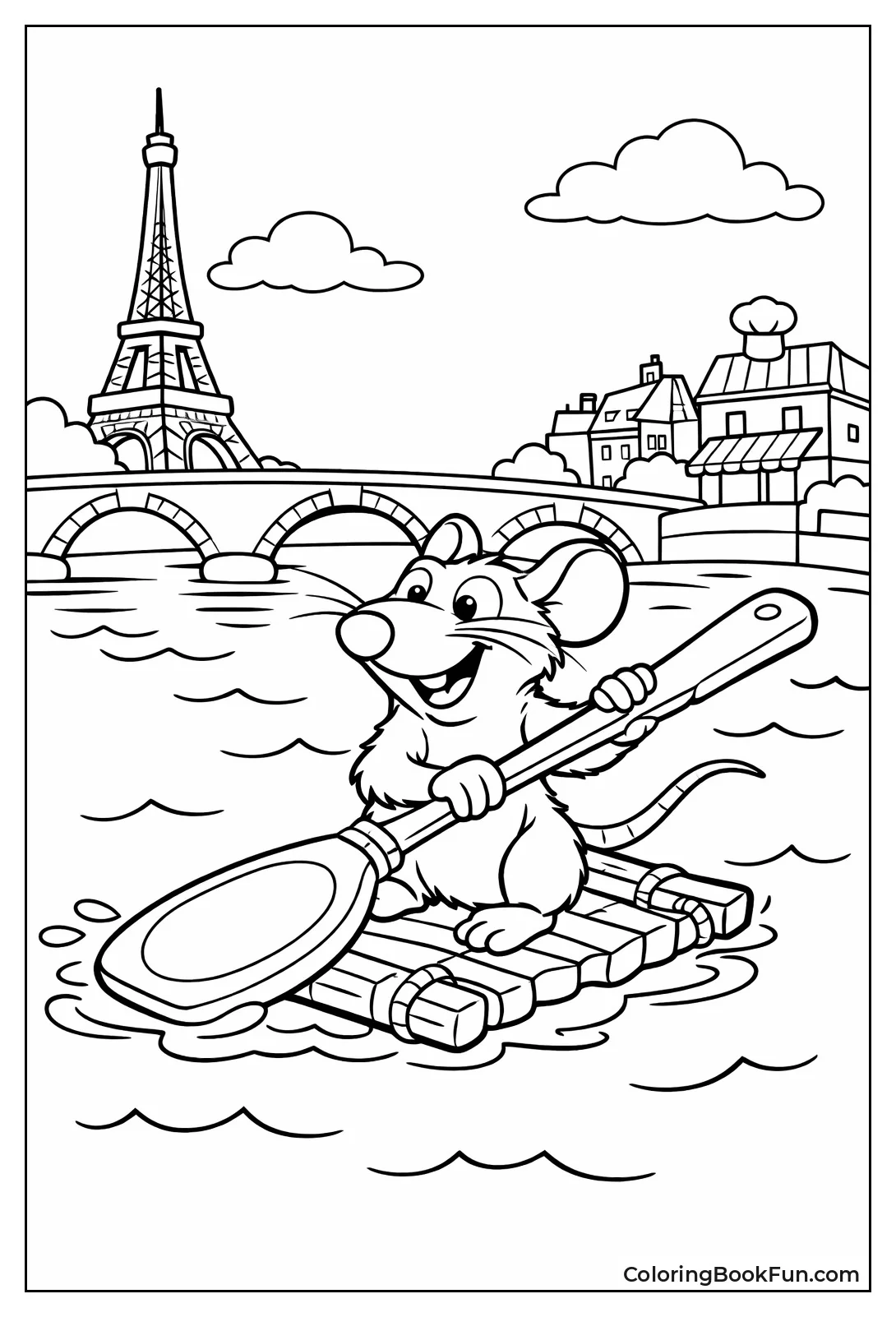 Remy Paddles Spatula Down River