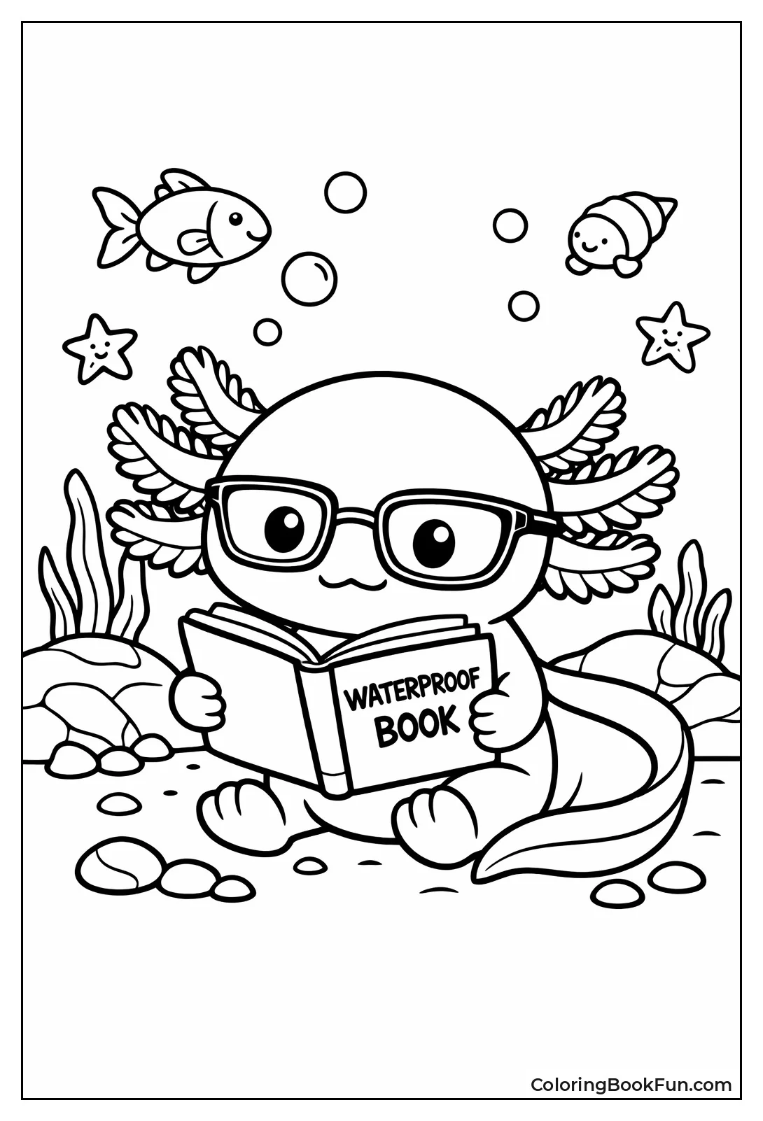 Axolotl Reads Waterproof Book