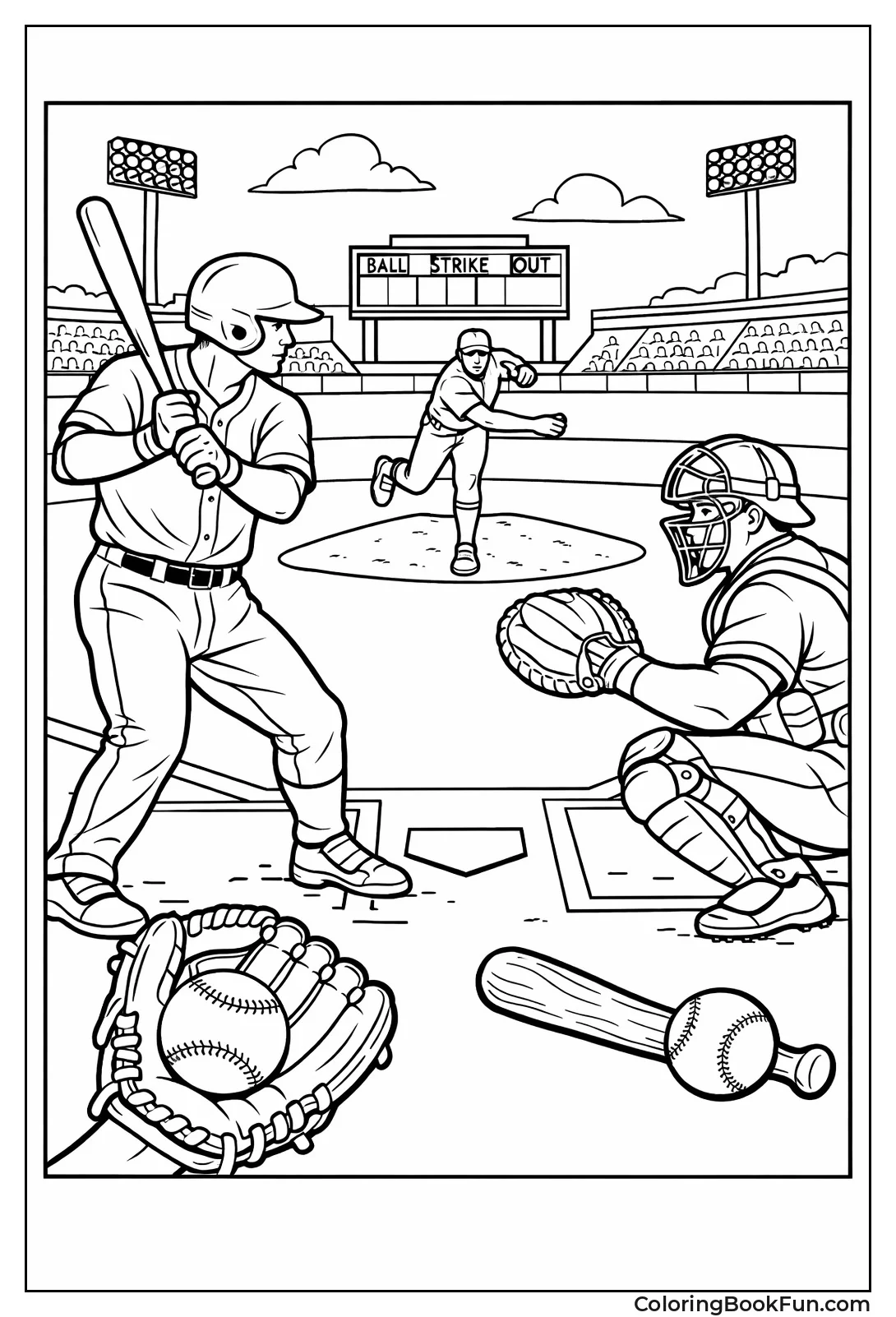 Realistic Players Swing Bats