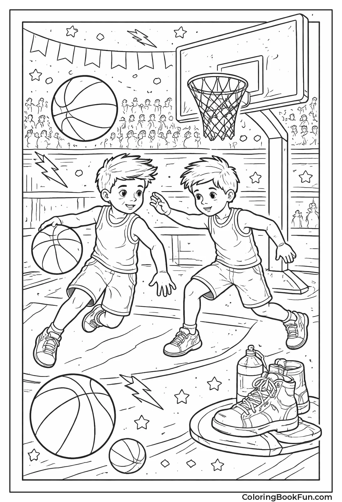 Realistic Balls Hoops and Courts