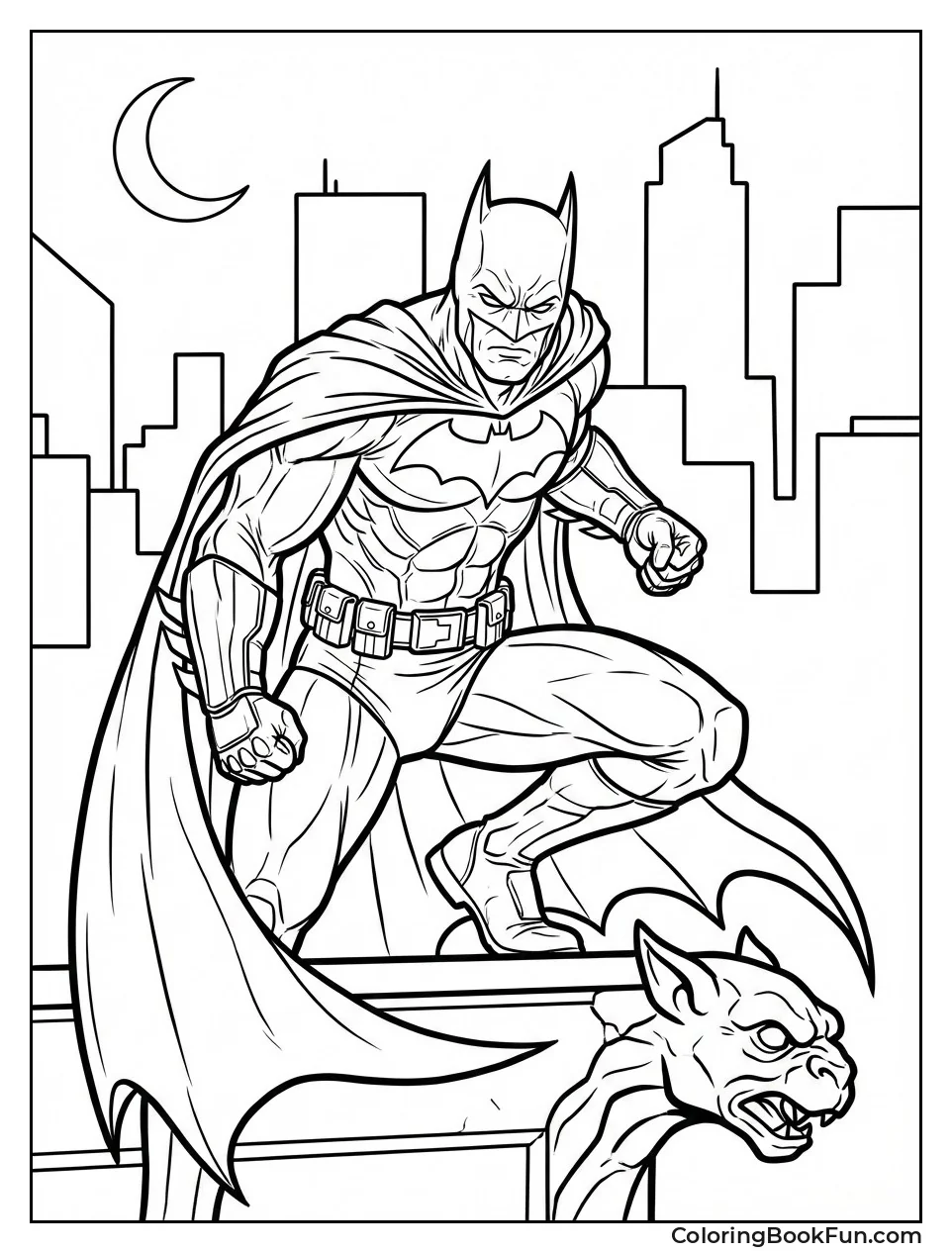 Realistic Batman with Shadows