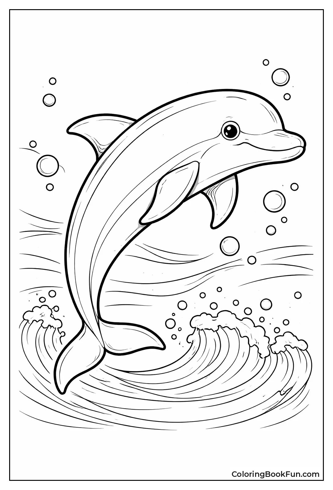 Bottlenose Dolphin Swimming Gracefully