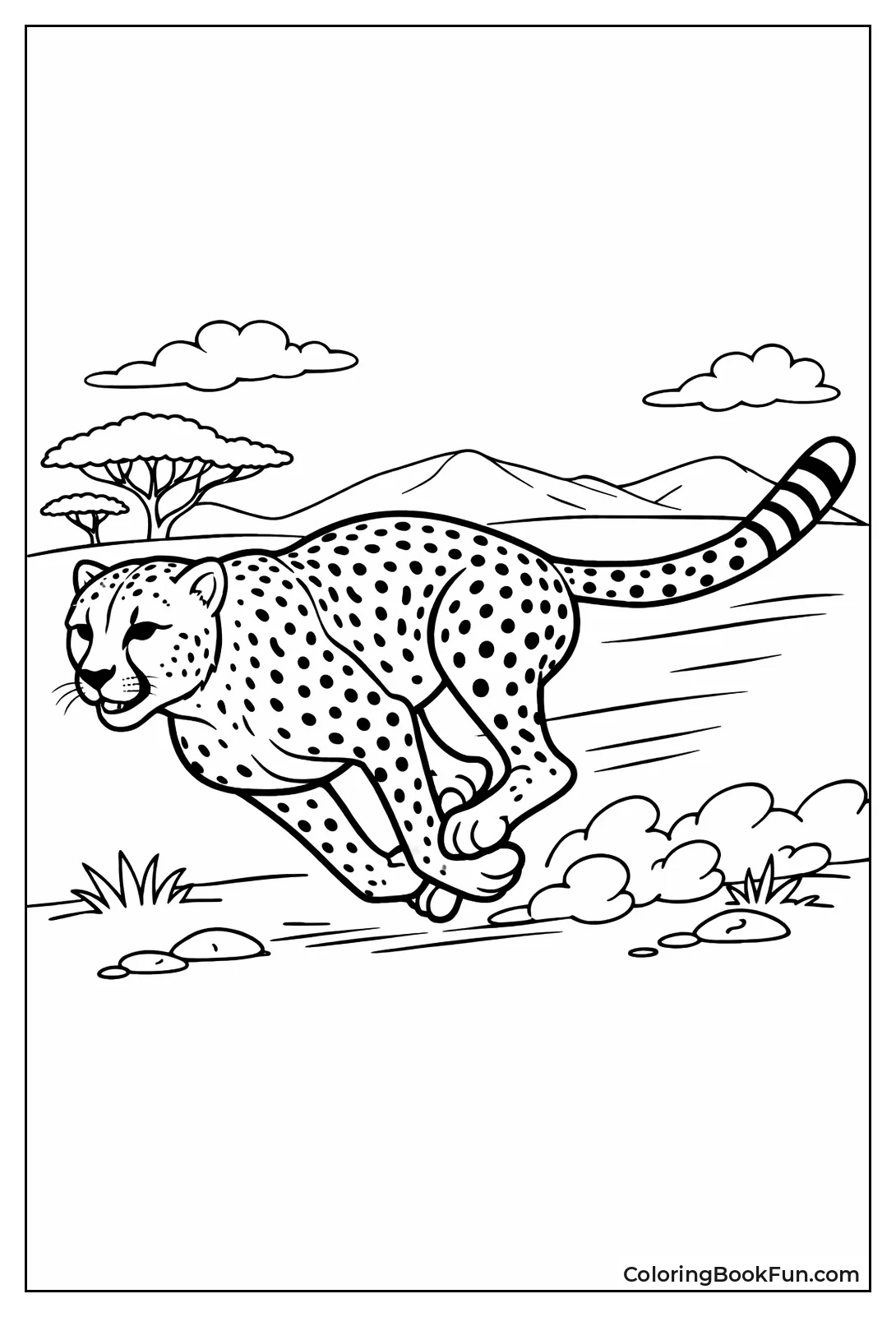 Realistic Cheetah Pose