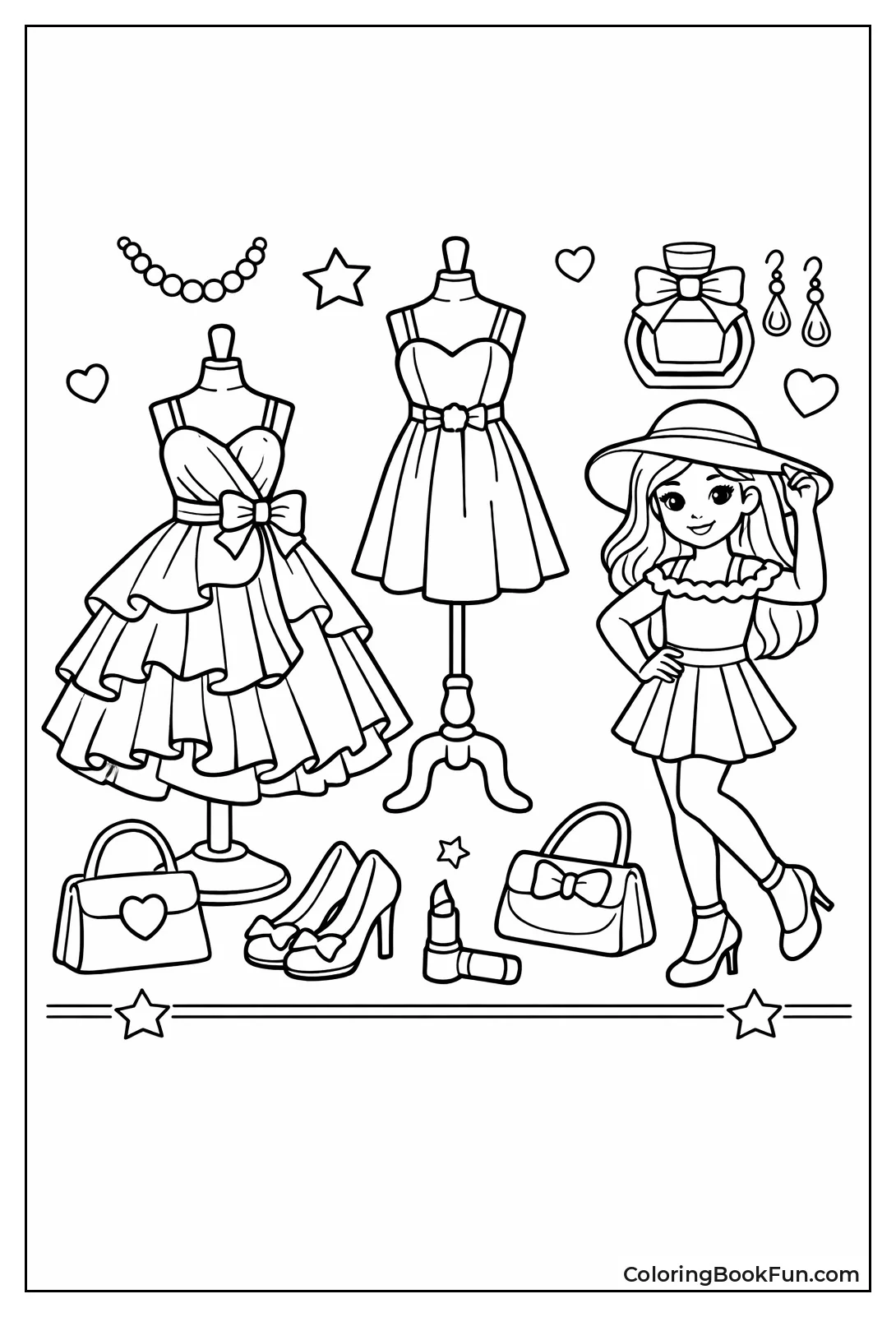 Realistic Elegant Dress Folds