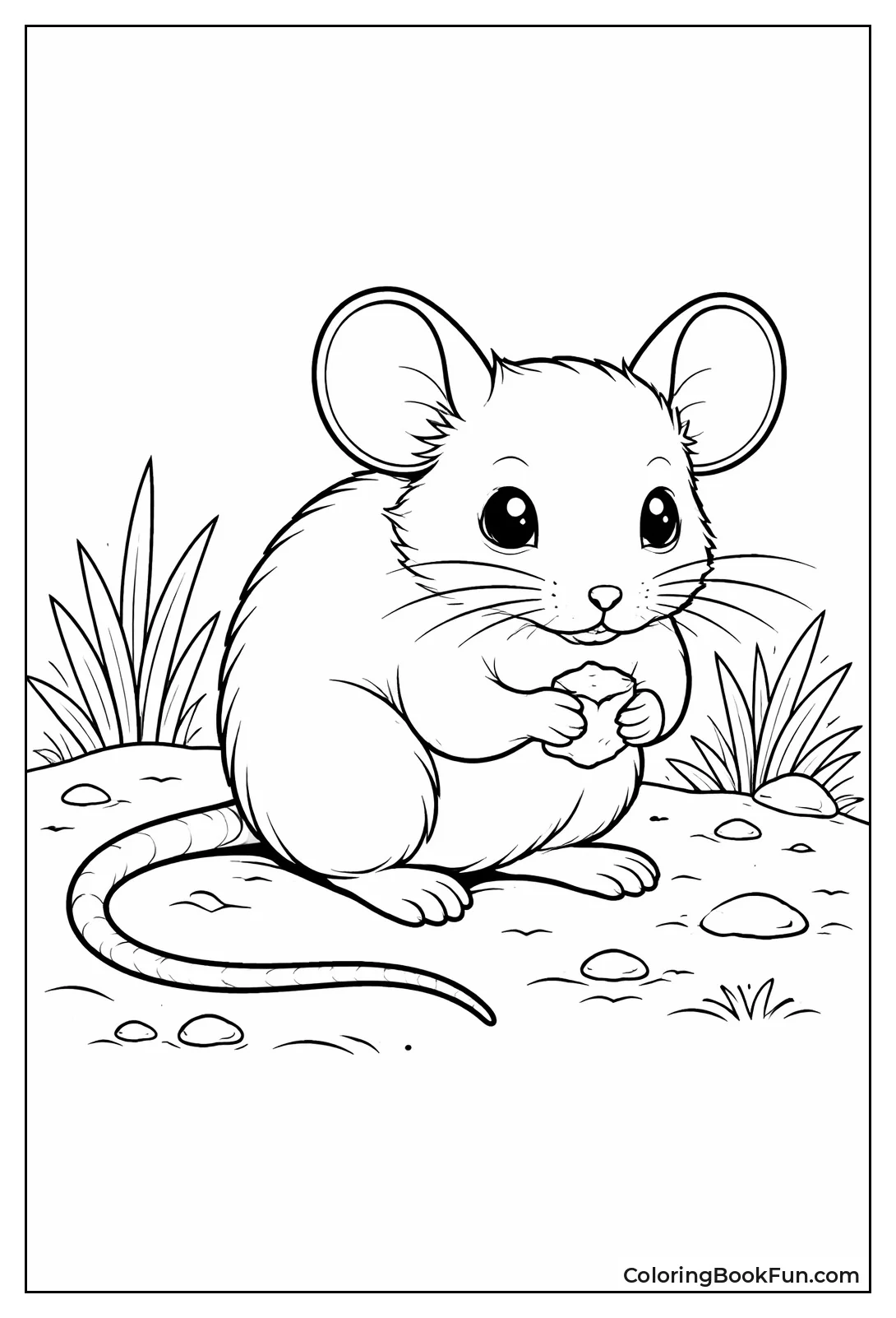 Realistic House Mouse Portrait