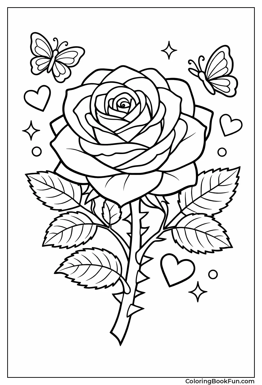 Detailed Hybrid Tea Rose