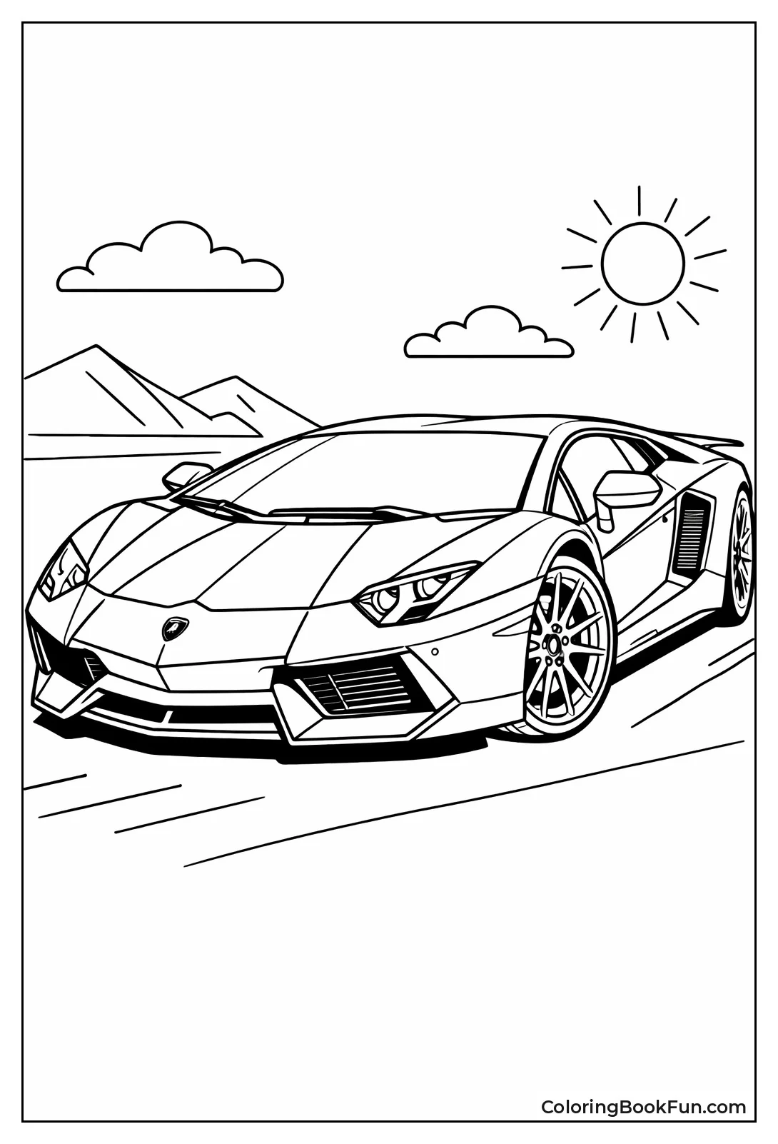 Detailed Realistic Supercar Lines