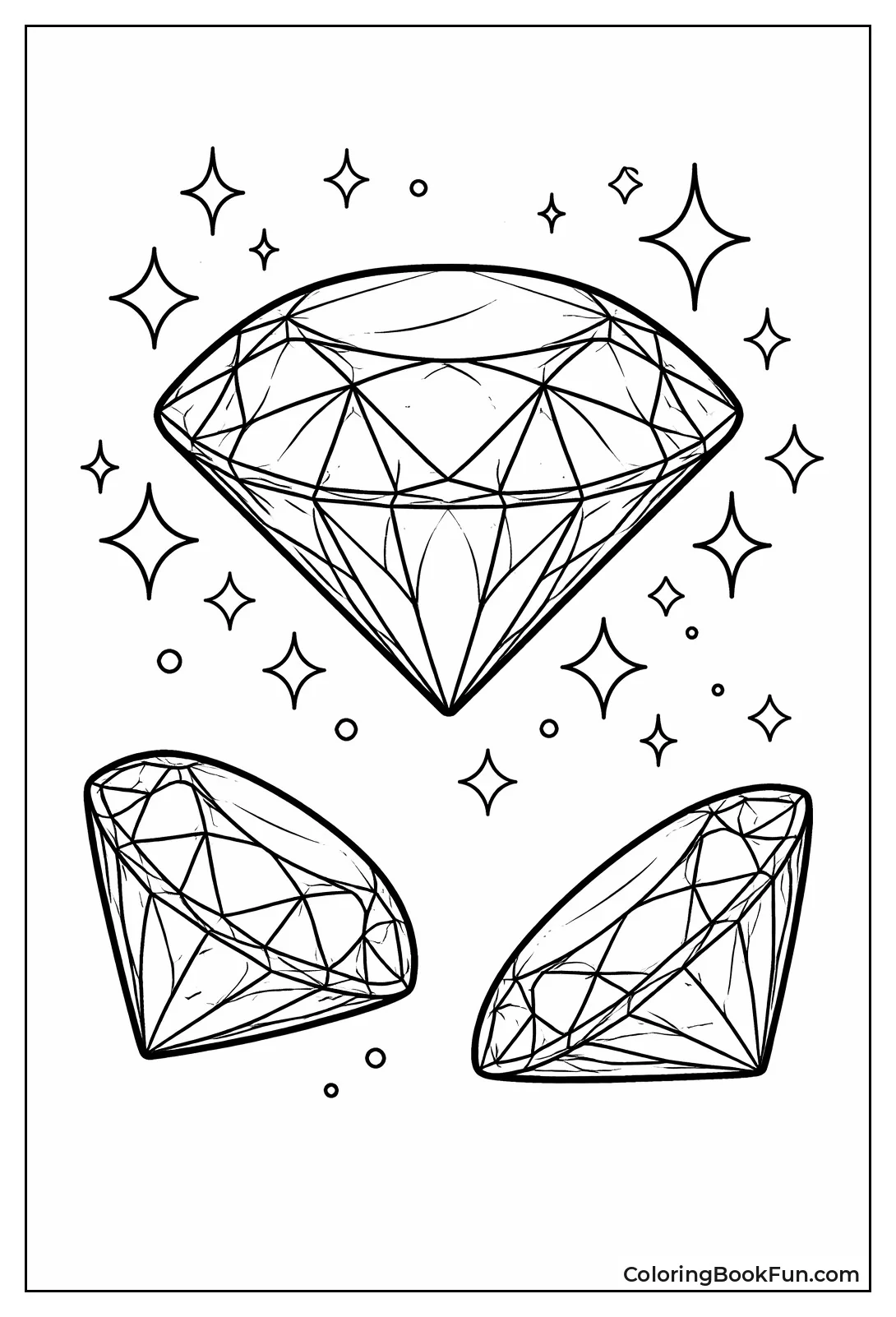 Realistic Loose Diamond View