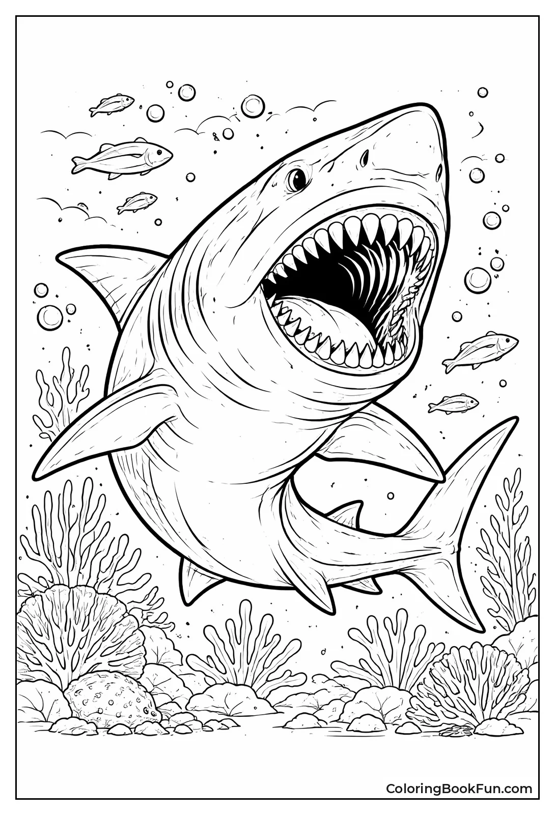 Massive Megalodon with Huge Jaws