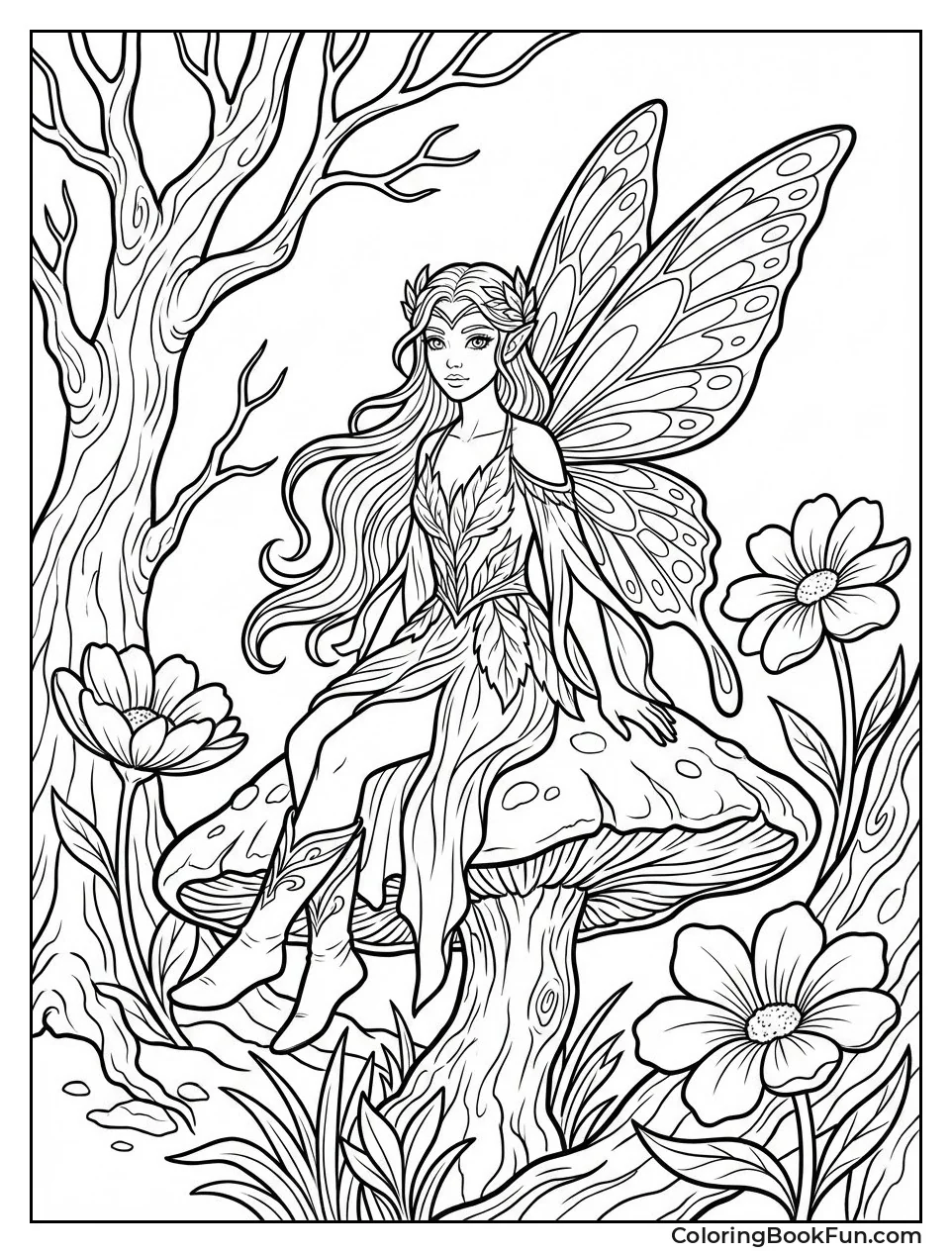 Mythical Fairy with Wings