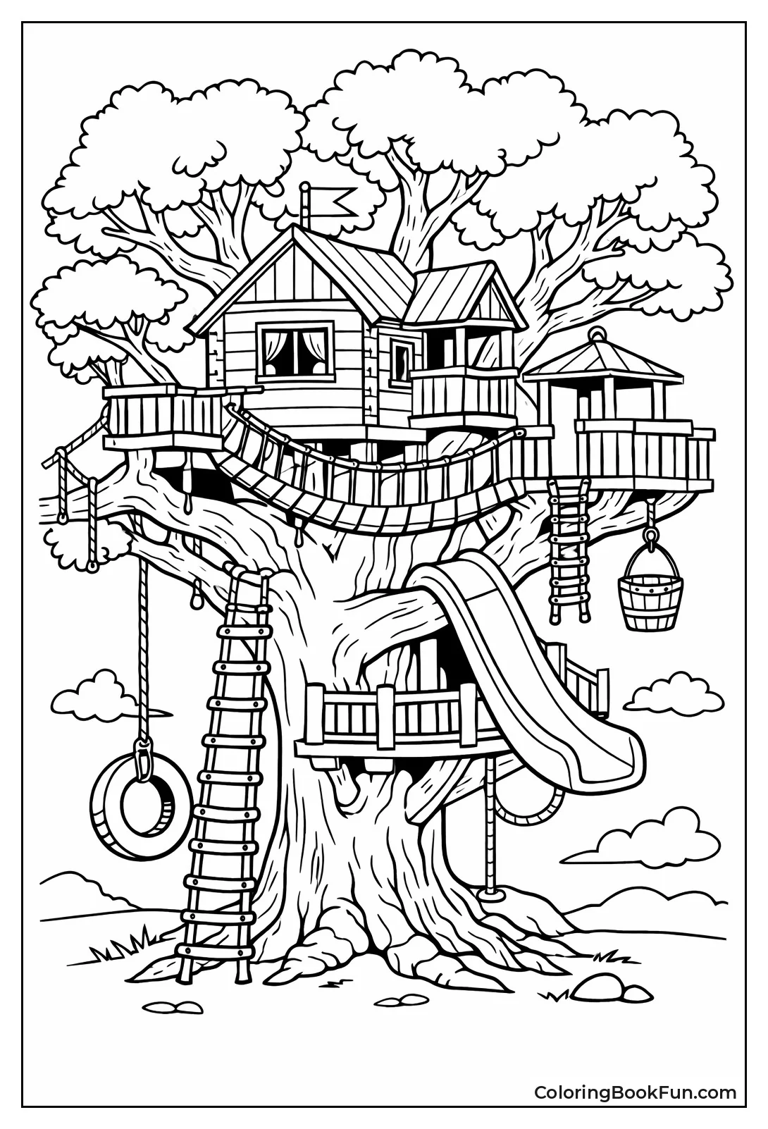 Realistic Oak Treehouse