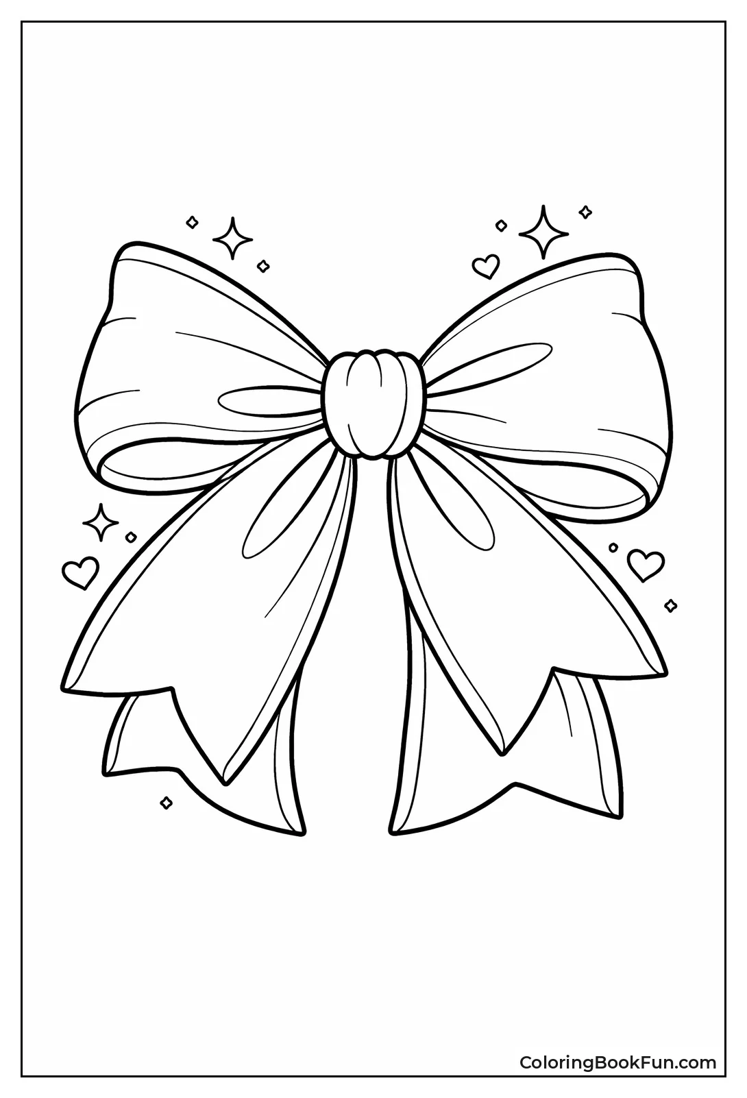 Shaded Realistic Satin Bow