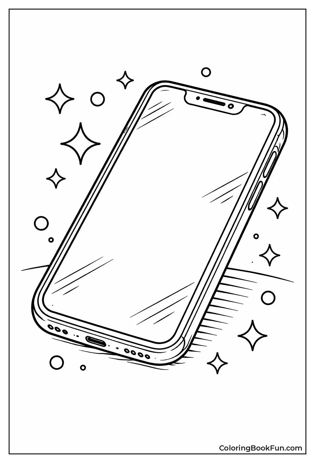 Modern Smartphone with Textures