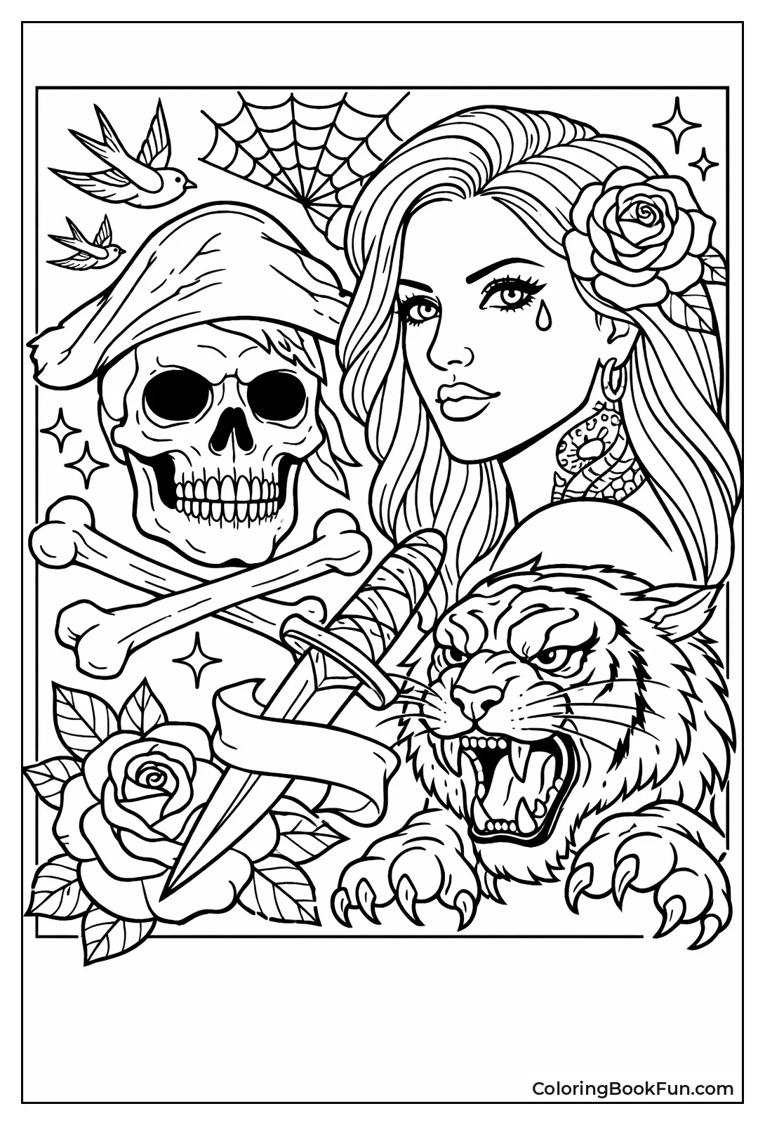 73 Tattoo Coloring Pages Free PDFs ColoringBookFun 73 Tattoo Coloring Pages Free PDFs ColoringBookFun