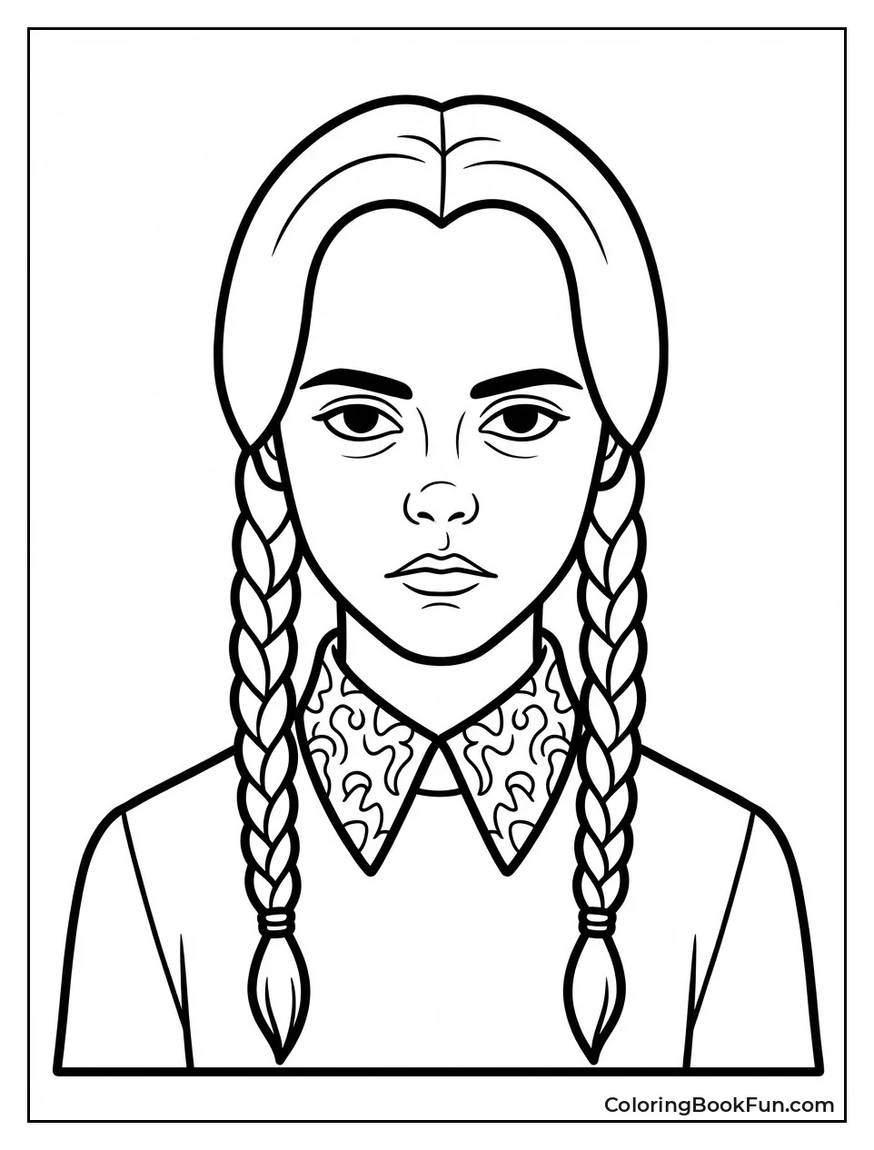 Realistic Wednesday with Braids