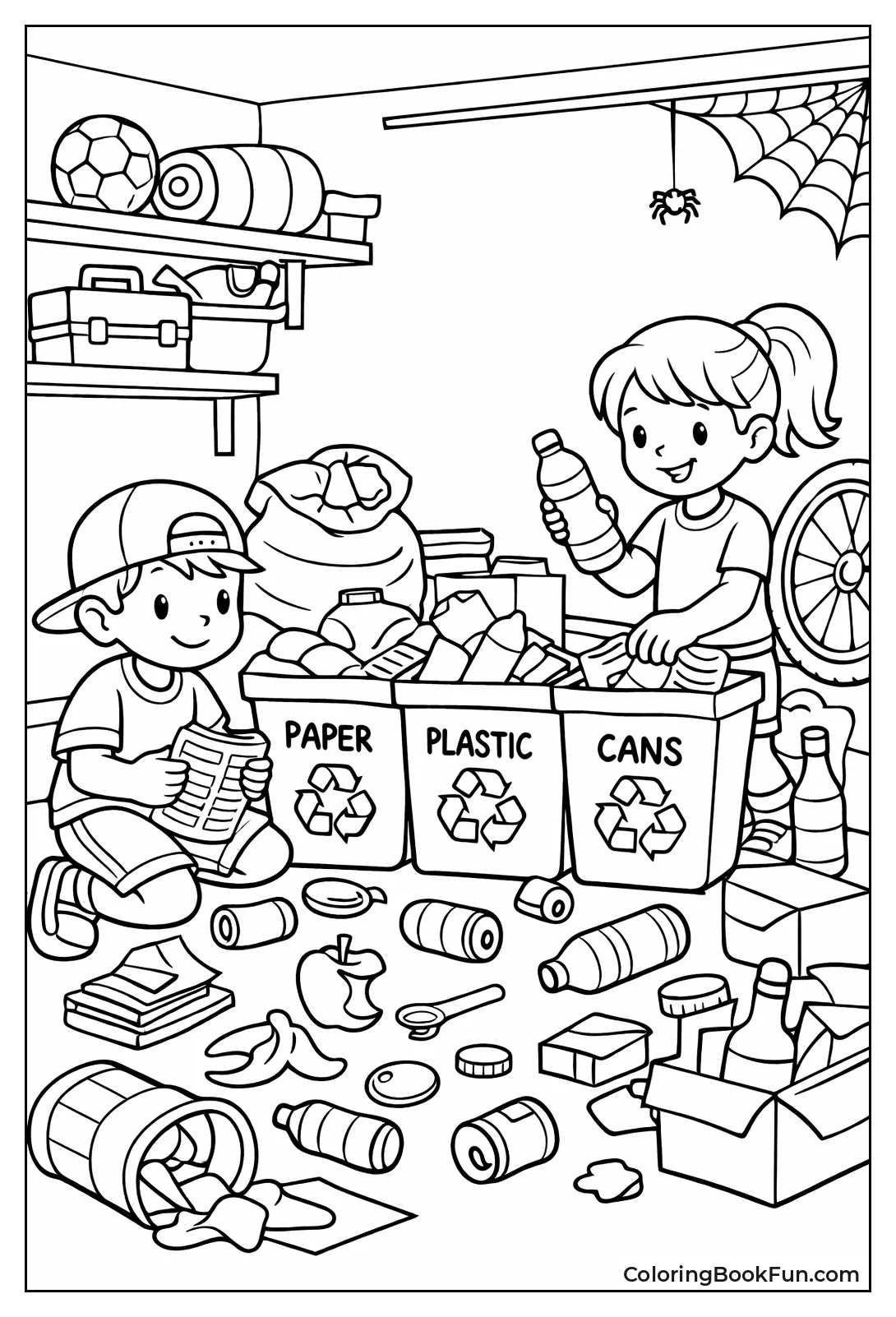 Spot Ten Items in Garage