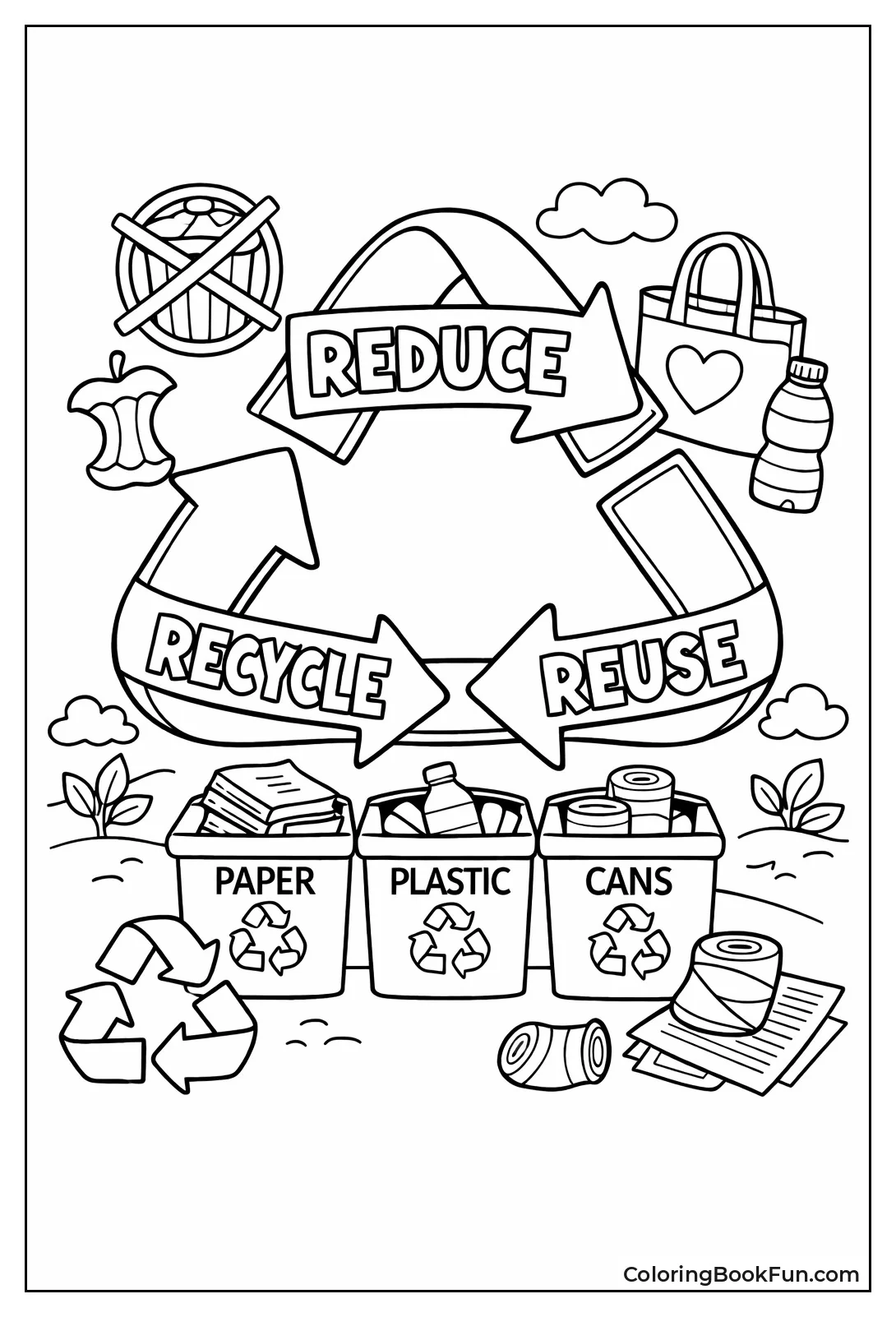 Arrows Show Reduce Reuse Recycle