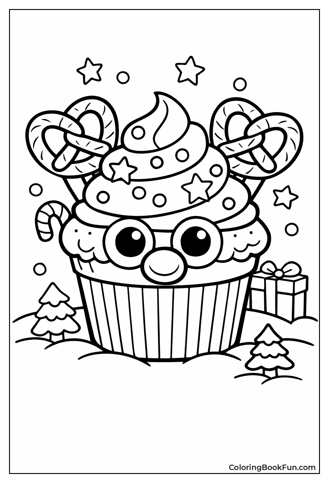 Reindeer Cupcake with Antlers