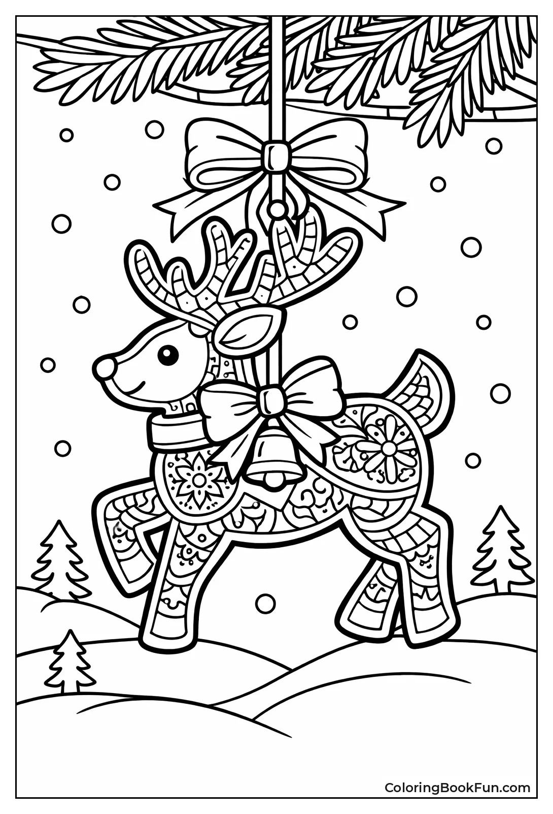 Reindeer Shaped Ornament