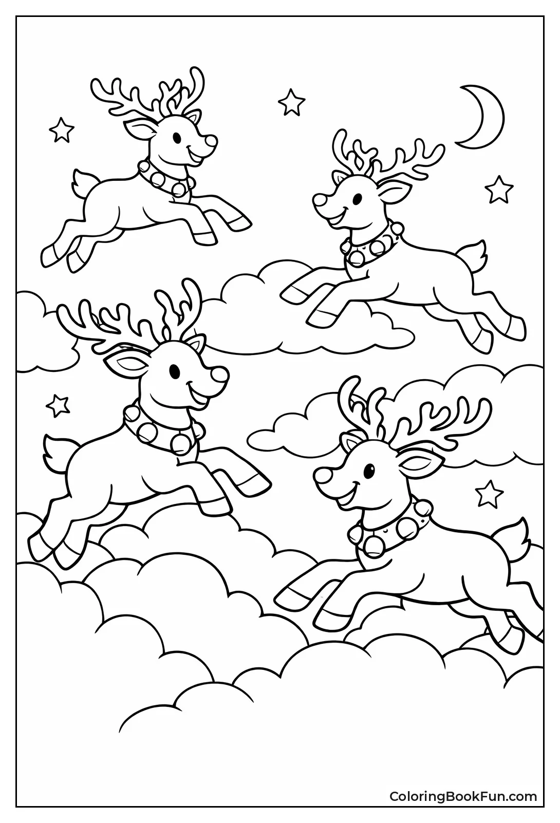 Reindeer Trains over Clouds