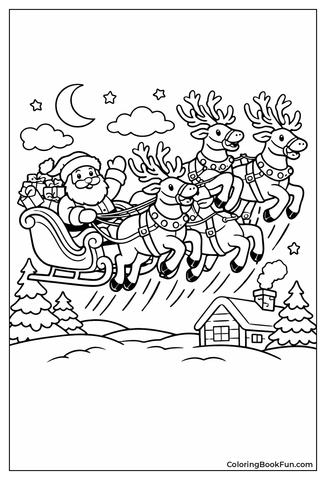 Sleigh Lifts off Ground