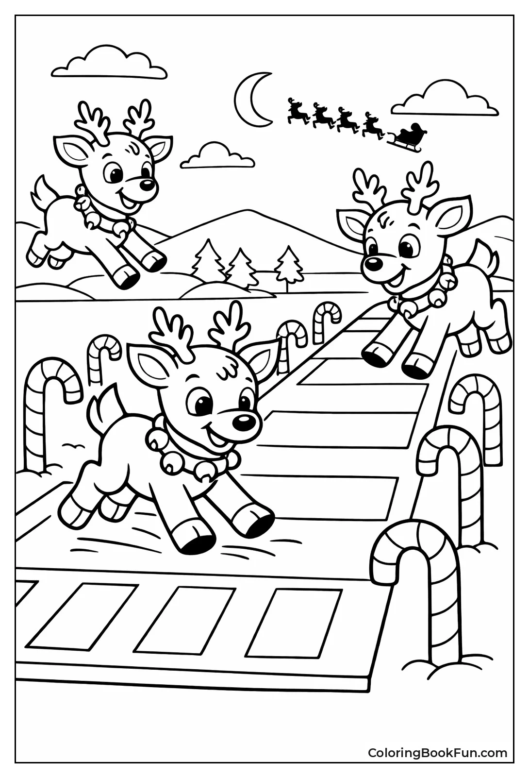 Young Reindeer Training Landings