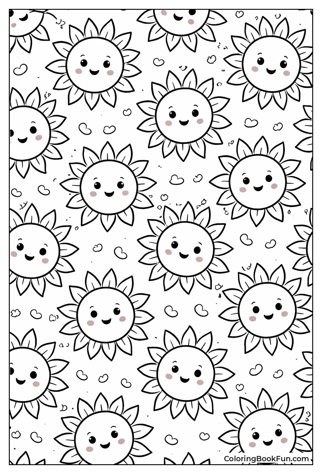 Repeating Pattern of Suns