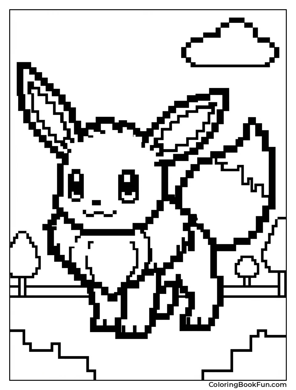 Retro Pixel Eevee Sprite