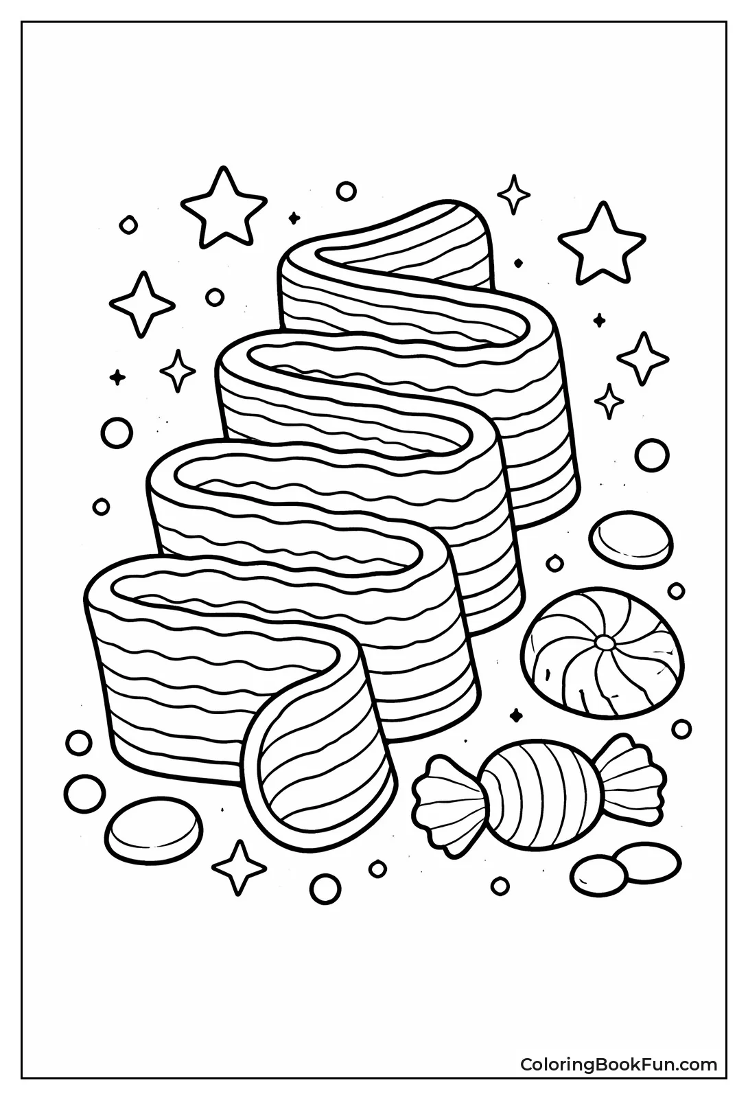 Retro Folded Ribbon Candy