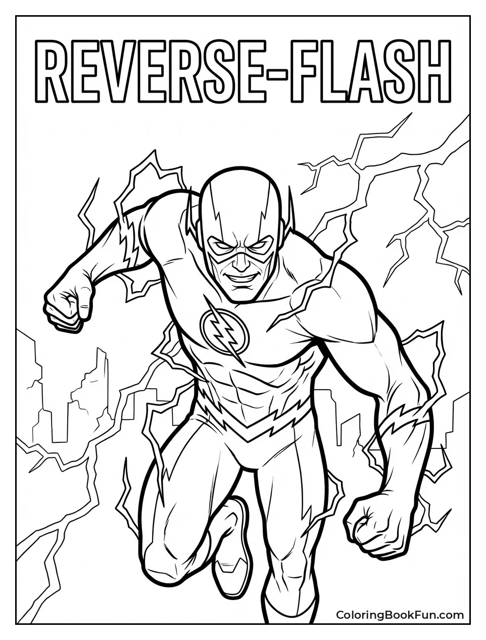 Reverse-Flash Poses Menacingly