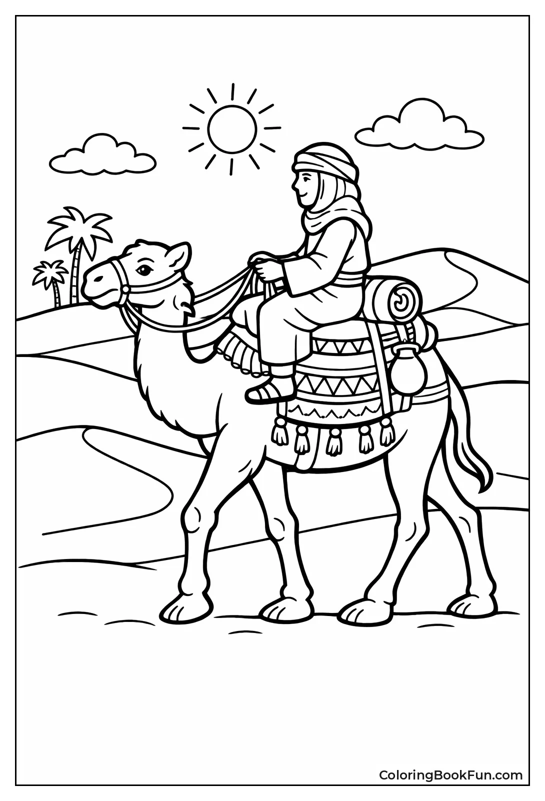 Rider on Saddle Camel