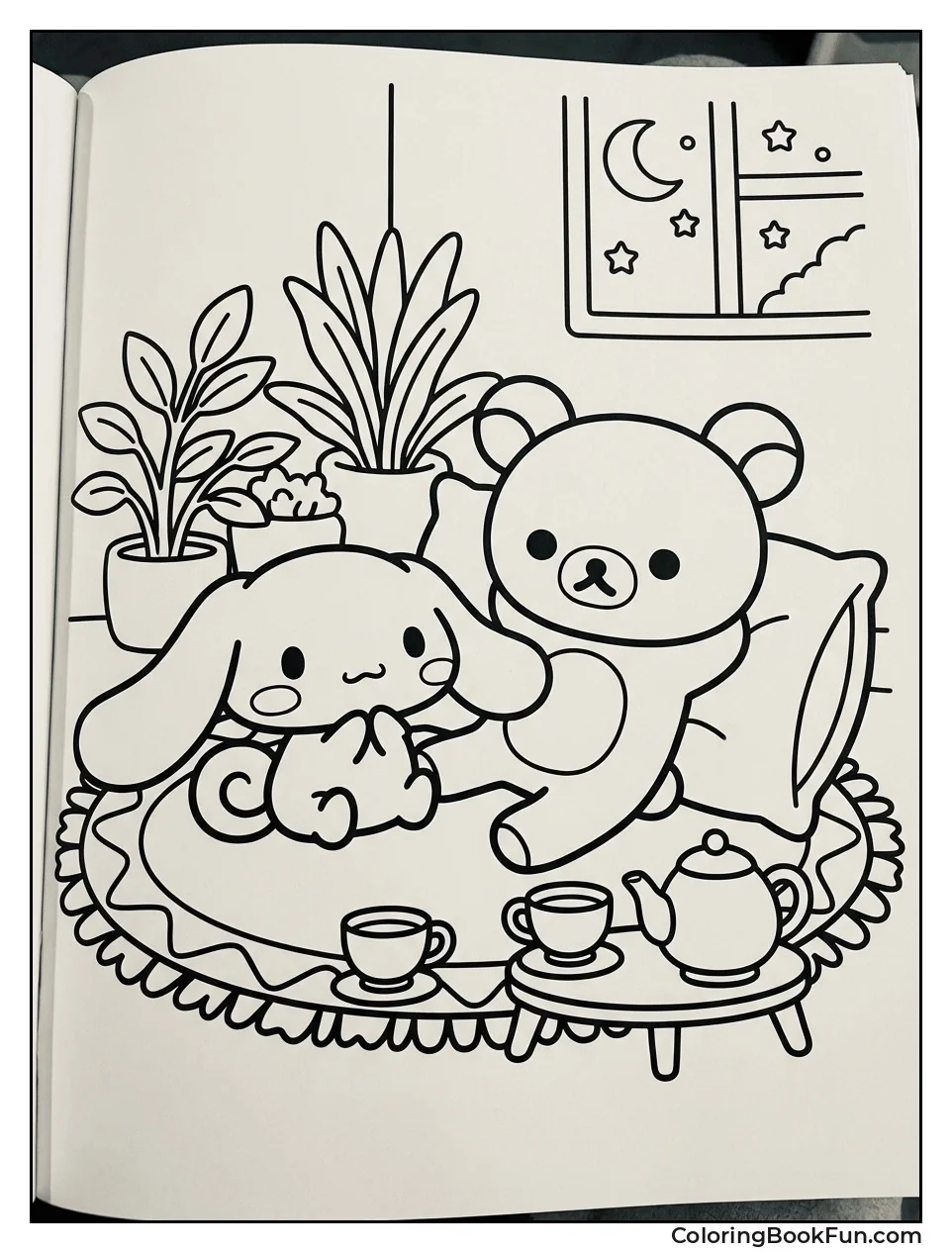 Rilakkuma Relaxing with Cinnamoroll