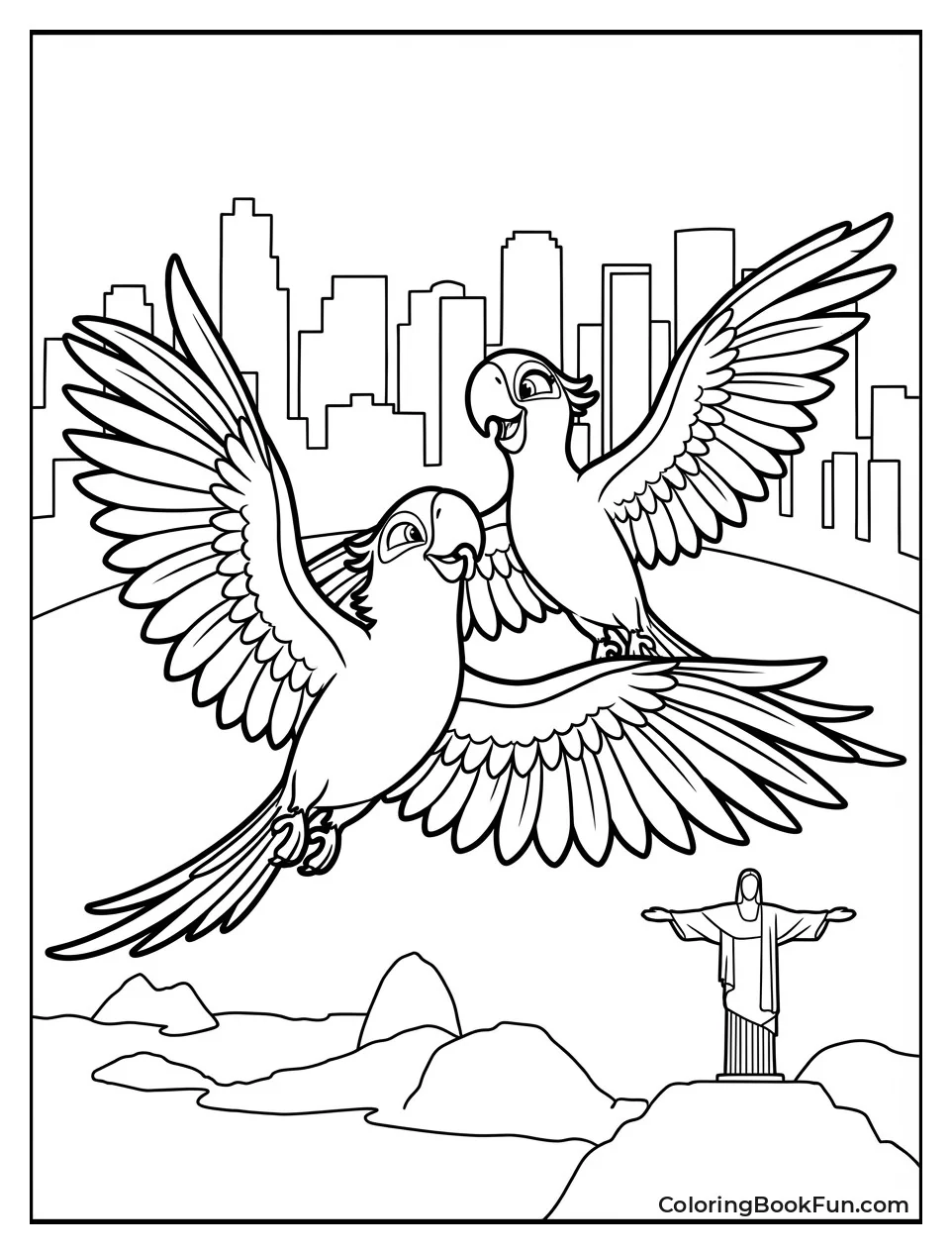 Blu and Jewel Soar over Rio