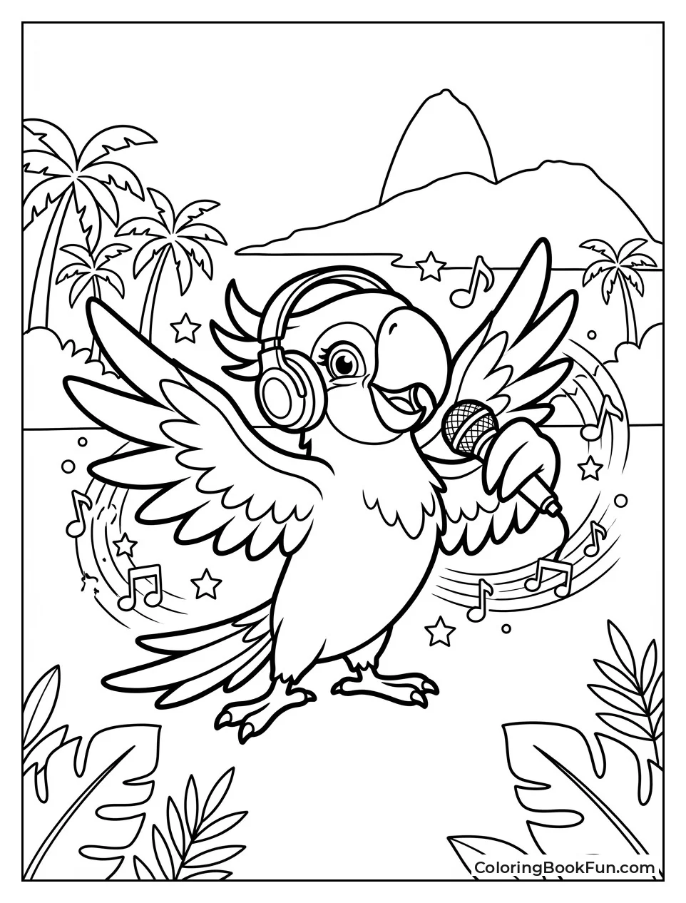 Carla Rocks with Headphones