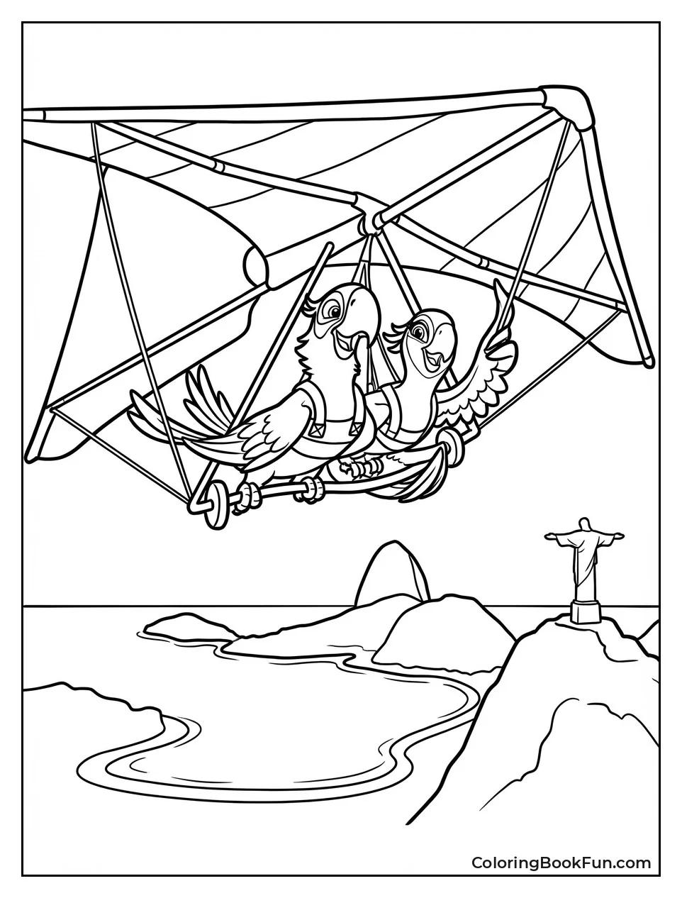 Hang Gliding over Beaches
