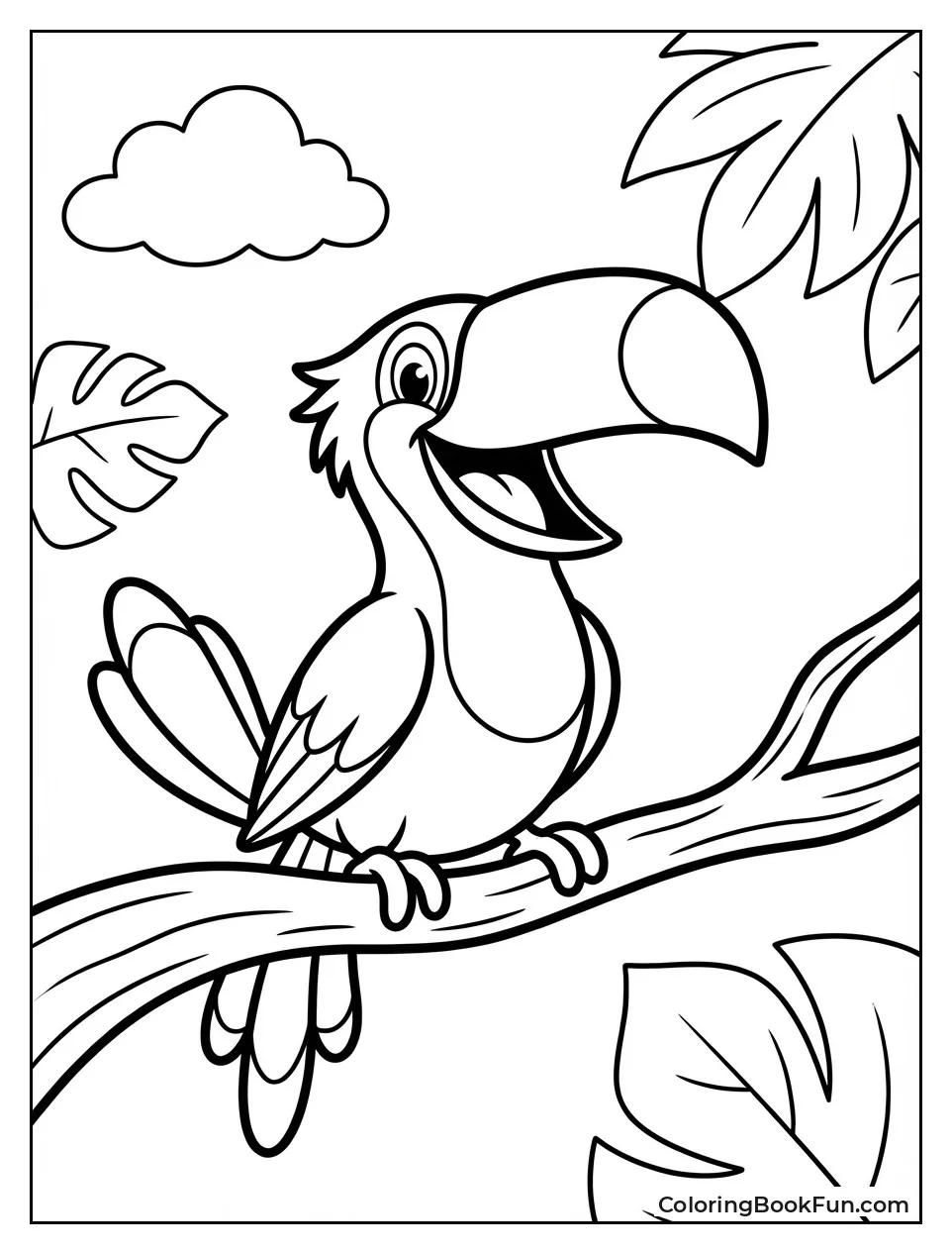 Happy Rafael Toucan on Branch