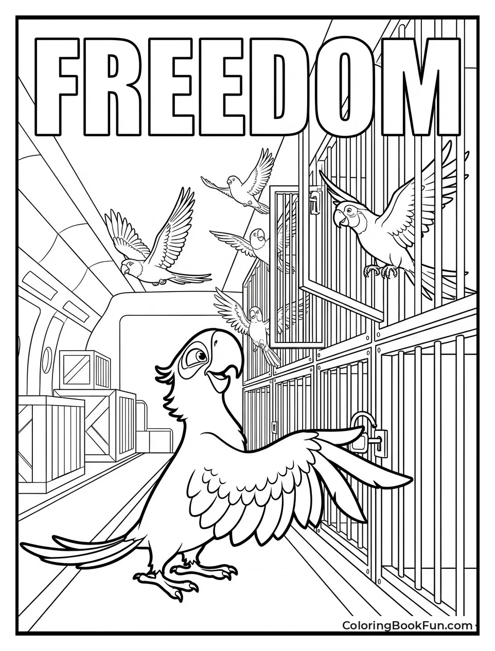 Blu Frees Birds Cages