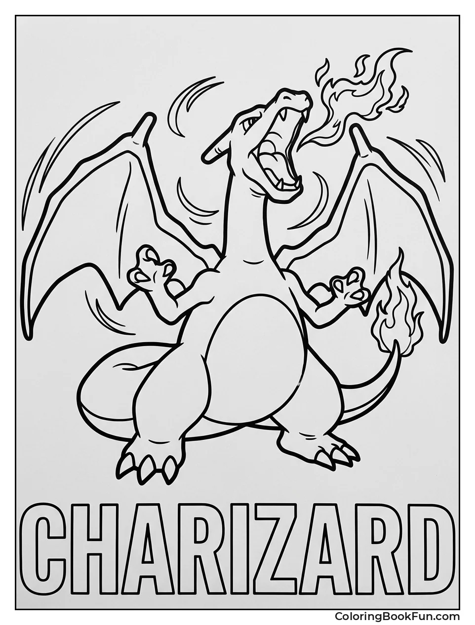 Charizard Roars with Flames