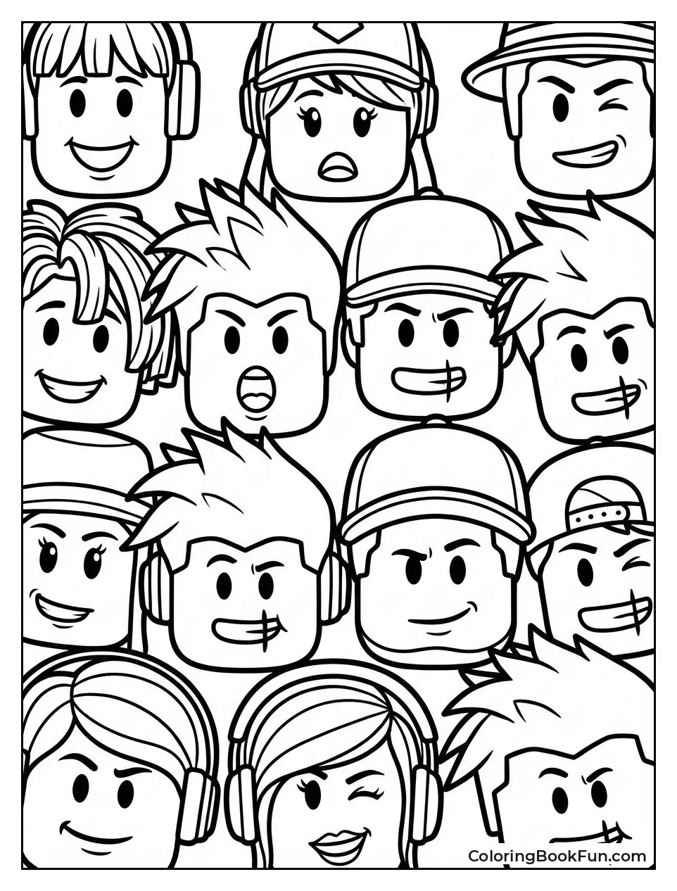 Expressive Roblox Faces Smiling