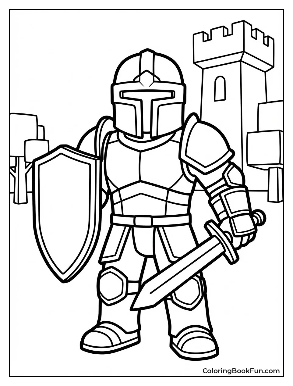 Knight Poses with Armor