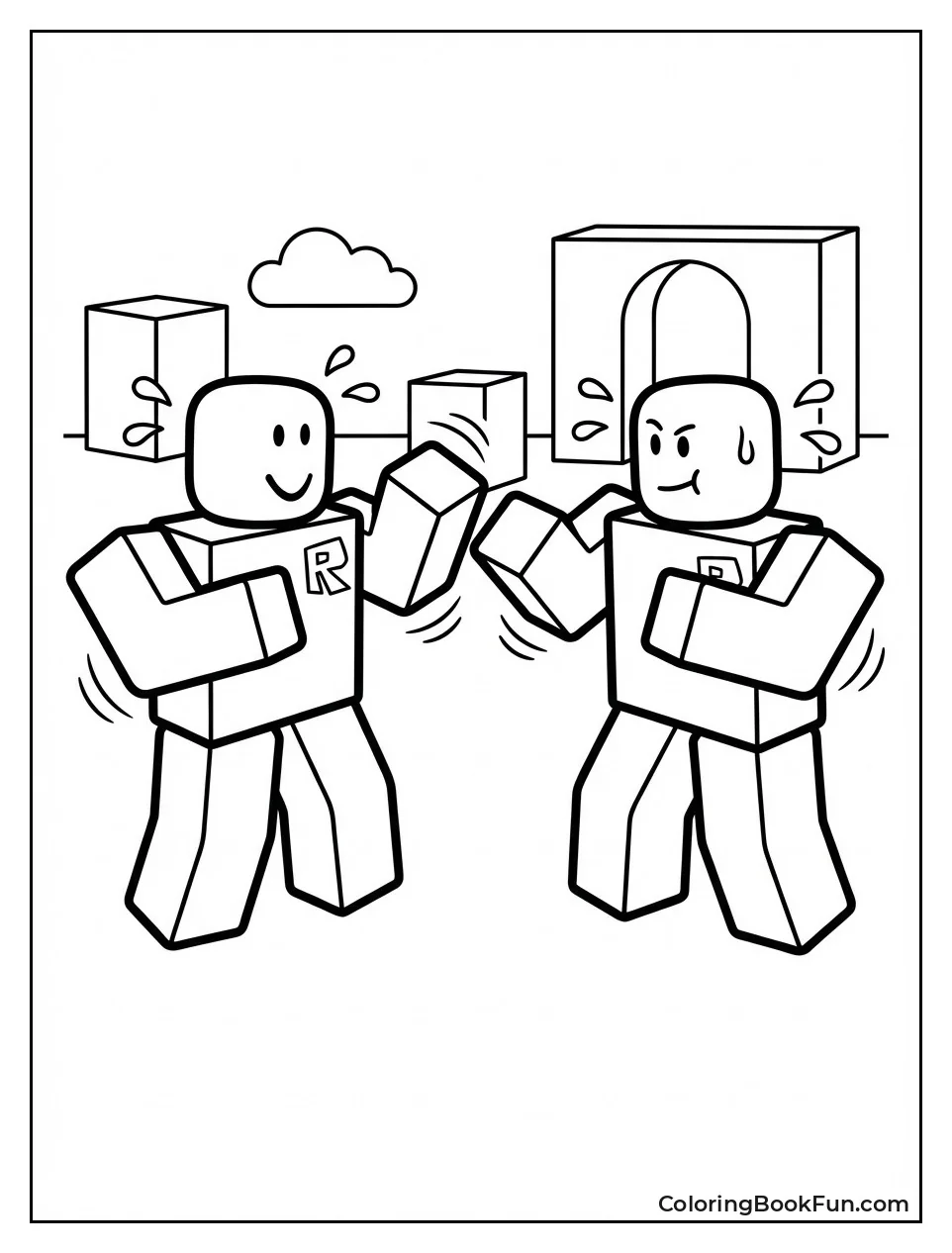 Noobs Battle with Fists