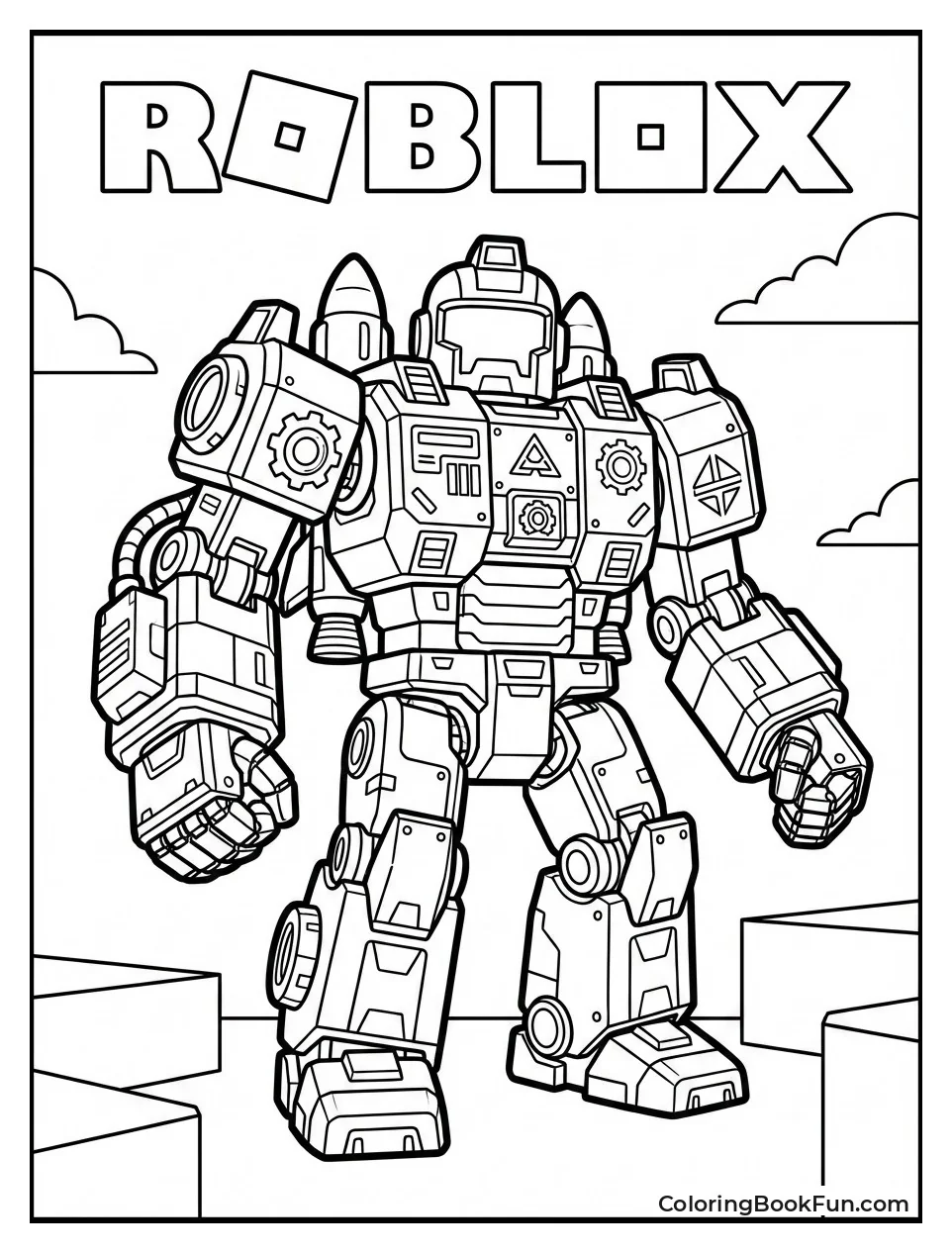 Robot Warrior Fires Jets