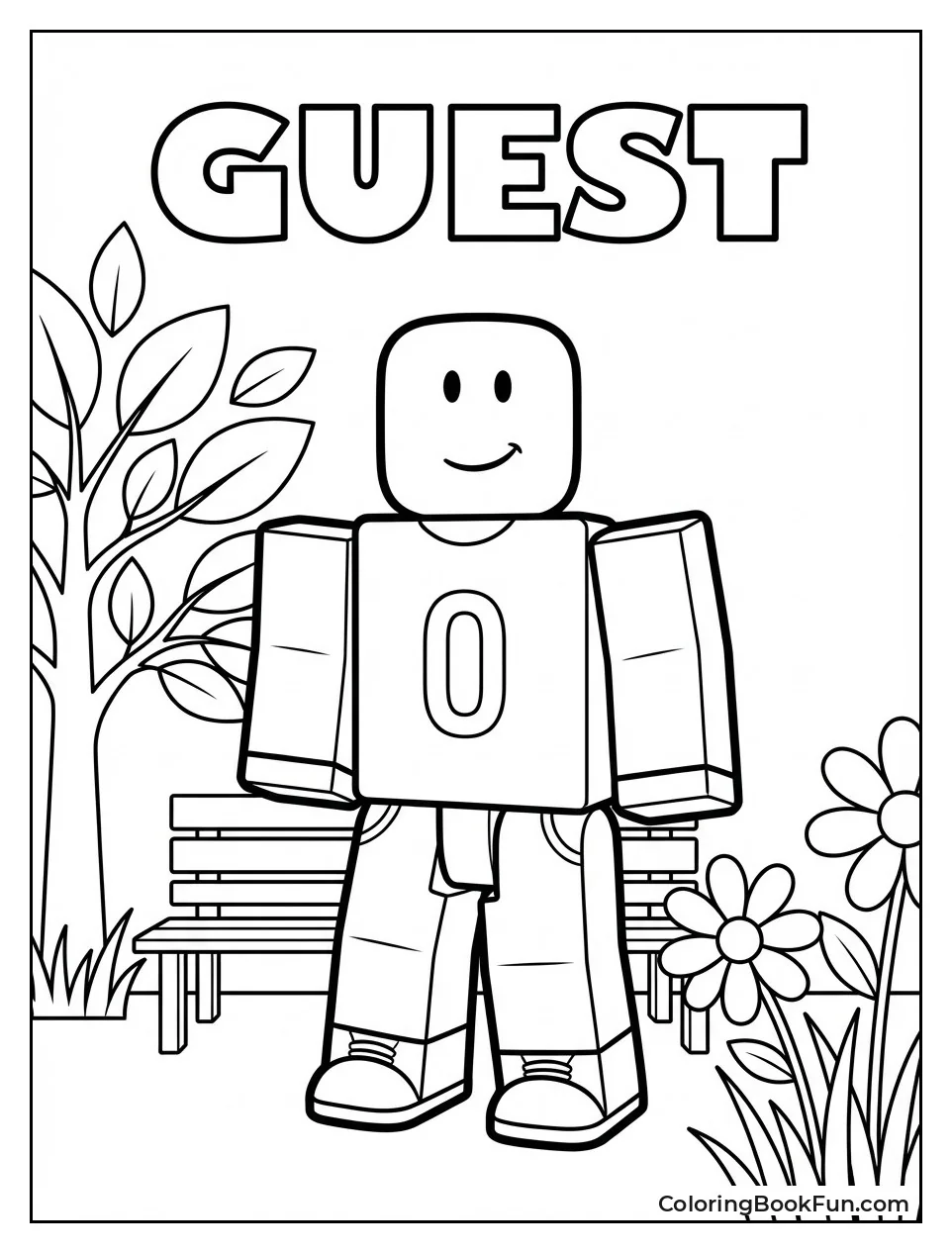 Guest Relaxes in Park