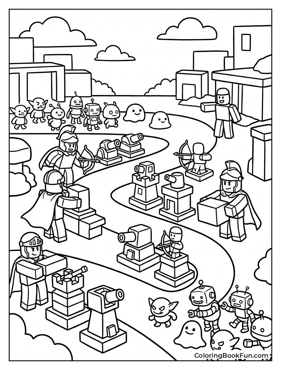 Heroes Build Defense Towers