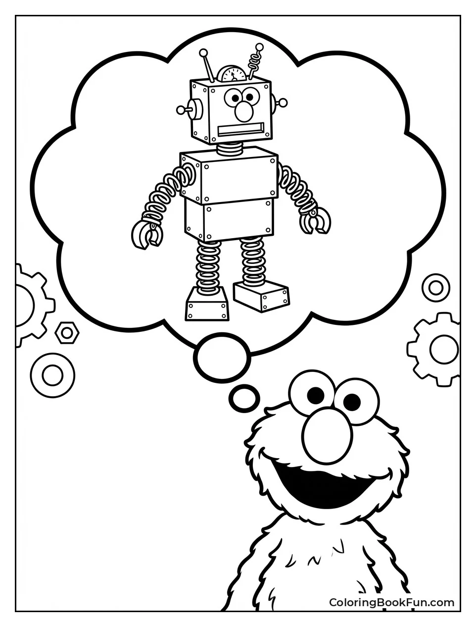Robot Elmo with Springs