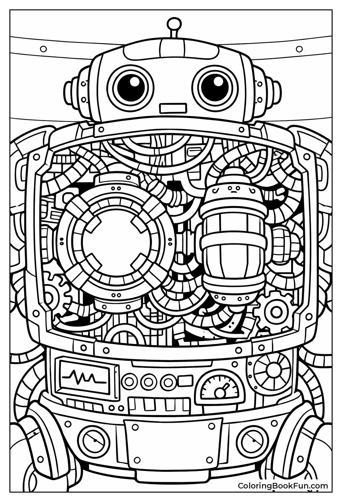 Robot Chest Gears Glow